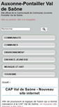 Mobile Screenshot of cc-auxonnevaldesaone.fr